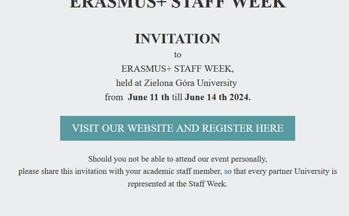 ERASMUS+ Staff Week