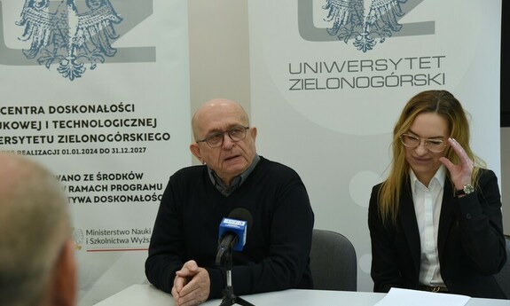 Od lewej: prof. Andrzej Maciejewski i prof. Justyna Patalas-Maliszewska; fot. K. Adamczewski