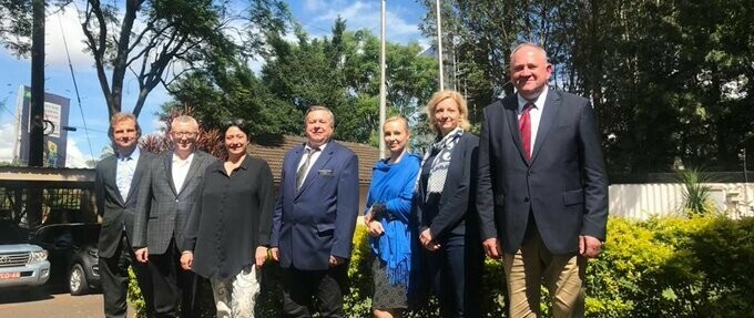 prof. Tomasz Milej, prof. Tadeusz Stanisławski, Dominika Mosek, prof. Andrzej Bisztyga, Joanna Szymańska, prof. Martyna Łaszewska-Hellriegel, Mirosław Gojdź; fot. www.gov.pl