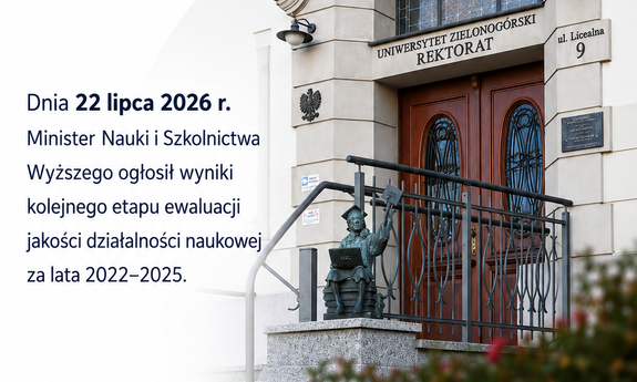 Uniwersytet Zielonogórski z kategorią A w sześciu dyscyplinach naukowych